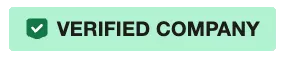 Verified Company badge with checkmark symbol indicating a trusted and authenticated business.