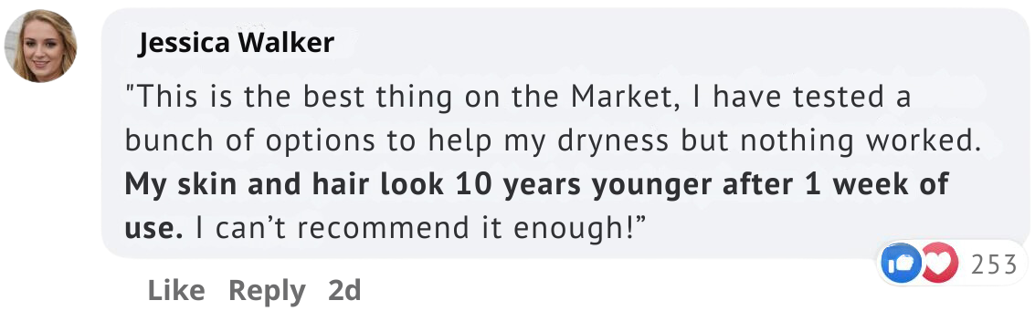 Customer review of FlowMist™ filtered showerhead, stating it improved skin and hair appearance, making them look 10 years younger in just one week of use.